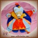 DOUDOU ET COMPAGNIE SOS OURS PRINCE INDIDOUS PLAT BLEU MARINE ORANGE GRAND MODELE SOS