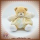 KALOO DOUDOU OURS BEIGE BOULE ECRU FEUILLE SOS