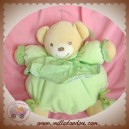 KALOO DOUDOU OURS BOULE VERT ETHNIC FLEUR SOS