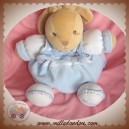 KALOO DOUDOU LAPIN BEIGE CORPS BOULE BLEU GILET MARIN ENFANT SOS