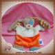 TEX DOUDOU LAPIN GARCON PLAT ECRU ORANGE GRIS SOS