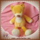 NICOTOY DOUDOU OURS JAUNE ORANGE ECRU SOS