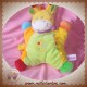 POMMETTE DOUDOU GIRAFE QUASI PLATE VERTE JAUNE SOS