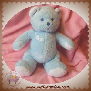 MUSTI MUSTELA DOUDOU OURS BLEU SOS