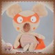 DPAM DOUDOU SOURIS KOALA NOAH BEIGE MASQUE CAPE ORANGE SOS