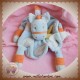 KIMBALOO DOUDOU CHEVAL PLAT ROND BLEU BEIGE ORANGE SOS