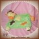 KIMBALOO DOUDOU VACHE GIRAFE PLAT ROND VERT SOS