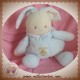 NOUNOURS DOUDOU LAPIN BLANC BOULE BLEU SOS