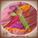 TAKINOU DOUDOU LAPIN PLAT FLUO VERT ROSE SOS