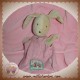 MOULIN ROTY DOUDOU LAPIN SYLVAIN BEIGE MARIONNETTE ROSE CLAIR SOS