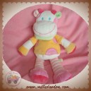 NICOTOY DOUDOU VACHE GIRAFE BLANC PULL ORANGE ROSE KIABI SOS