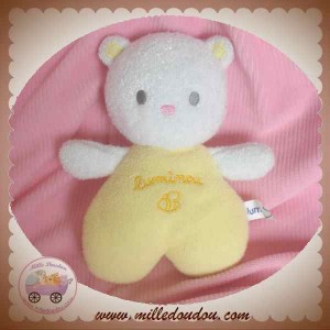 LUMINOU DOUDOU OURS FLUORESCENT JAUNE SOS