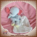 SUCRE D'ORGE DOUDOU ELEPHANT BLEU CAJOU MOUCHOIR SOS