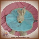 GRAIN DE BLE DOUDOU LAPIN BEIGE PLAT OVAL BLEU VERT SOS