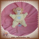 NOUNOURS DOUDOU OURS QUASI PLATJAUNE COEUR 17 CM SOS