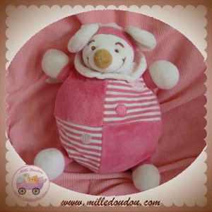 TCF DOUDOU SOURIS ROSE QUASI PLAT ROND BONNET