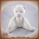 MUSTI MUSTELA DOUDOU OURS BLANC ROSE