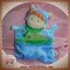 NICOTOY DOUDOU LUTIN CLOWN POUPEE PLATE GARCON BLEU ROND SOS