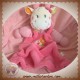 NICOTOY DOUDOU GIRAFE VACHE BLANCHE PLAT ROSE PLUME OISEAU SOS