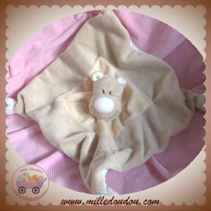 JOLLYBABY DOUDOU HIPPOPOTAME PLAT BEIGE SAUMON POISSON SOS