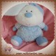 LUMINOU DOUDOU CHIEN BLEU POIL RAYE  JEMINI