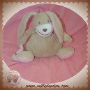 OKAIDI OBAIBI DOUDOU LAPIN BEIGE MOUCHOIR ROSE SOS