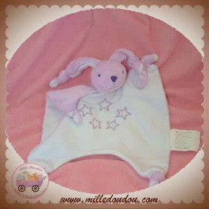 TCF DOUDOU LAPIN ROSE MAUVE PLAT BLANC ETOILE SOS