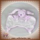 TCF DOUDOU LAPIN ROSE MAUVE PLAT BLANC ETOILE SOS