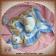 DOUDOU ET COMPAGNIE SOS CHIEN PLAT ANNIVERSAIRE ECRU BEIGE MAUVE BLEU