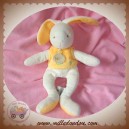 BABYNAT BABY NAT DOUDOU LAPIN ECRU T-SHIRT JAUNE POMME SOS