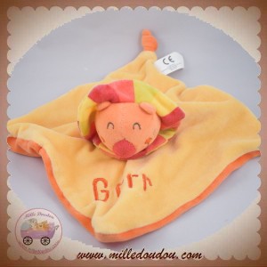 CREATIVTOYS DOUDOU LION PLAT JAUNE ORANGE GRRR SOS