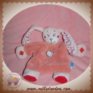 TEX DOUDOU LAPIN FILLE PLAT ROSE OISEAU FLEUR SOS