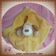 MOTS D'ENFANTS DOUDOU CHIEN BEIGE PLAT JAUNE SOS