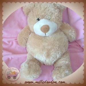 GIPSY SOS DOUDOU OURS BOUCLETTE BEIGE 38 CM