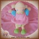 NOUNOURS DOUDOU POUPEE BLONDE ROBE ROSE SOS