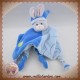 GIPSY DOUDOU LAPIN PLAT PLAT BLEU FEUILLES SOS