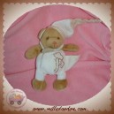 DOUDOU ET COMPAGNIE SOS OURS MARRON CORPS BLANC BIO