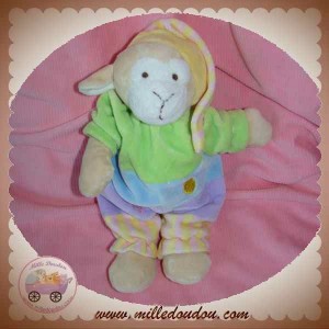 CMP DOUDOU MOUTON MAUVE BLEU VERT SOS 