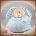 BOUT'CHOU MONOPRIX DOUDOU LAPIN QUASI PLAT BLEU BALLON SOS