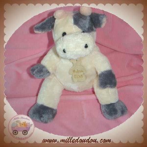 HISTOIRE D'OURS SOS DOUDOU VACHE ECRU GRIS