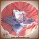 DOUDOU ET COMPAGNIE OURS VIOLET MAUVE PLAT MACARON SOS