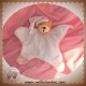 KALOO SOS DOUDOU OURS PLAT ETOILE BLANC ROSE