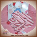 MGM DOUDOU OURS PLAT RAYE ROUGE BLEU SOS