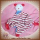 MGM DOUDOU OURS PLAT RAYE ROUGE BLEU SOS