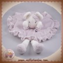 KIMBALOO SOS DOUDOU SOURIS BLANCHE PLAT ROBE OVAL VIOLET