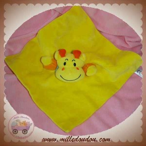 PETIPOUCE DOUDOU GIRAFE PLATE JAUNE SOS 