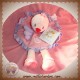 NICOTOY DOUDOU OISEAU ROSE PLAT VIOLET SOS