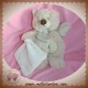 HISTOIRE D'OURS DOUDOU OURS BEIGE POIL MOUCHOIR ECRU SOS