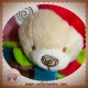 DOUDOU ET COMPAGNIE PELUCHE OURS MARIONNETTE OURSON VERT ROUGE SOS