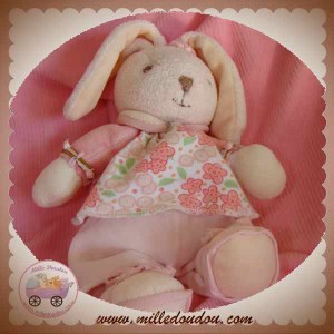 KALOO DOUDOU SOS LAPIN LILIROSE HOCHET FLEUR 23 cm